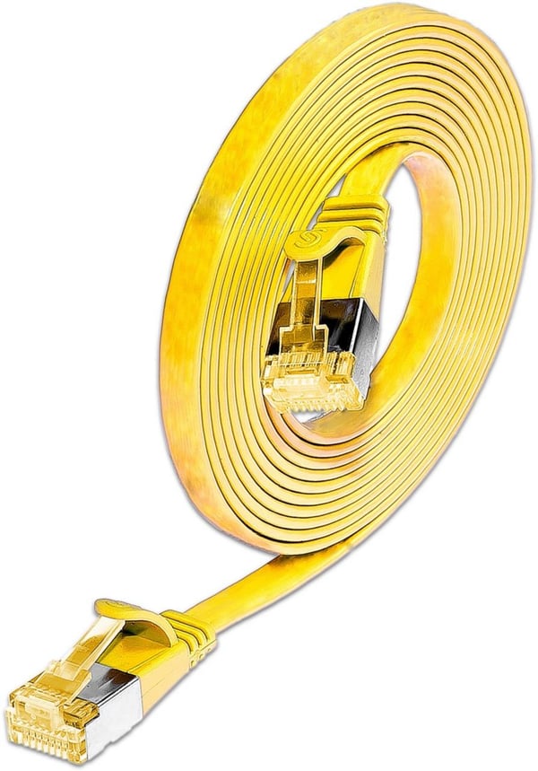 SLIM Patchcords Slim U/FTP netværkskabel Gul 2 m Cat6a U/FTP (STP)