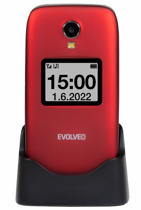 Evolveo EasyPhone FS 7,11 cm (2.8") 105 g Röd Seniortelefon