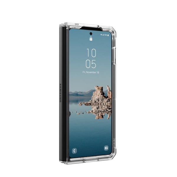UAG Plyo Pro - beskyttelsescover til Samsung Galaxy Fold 5 med indbygget magnetisk modul (ice-silver)