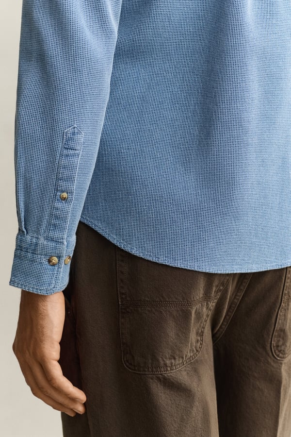 Gant 3263033-980 Skjorta Button down-krage Långärmad Bomull
