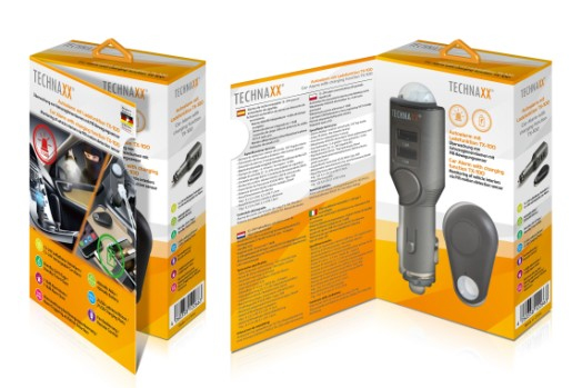 Technaxx 4743 oplader til mobil enhed Universel Sort Cigartænder Automatisk