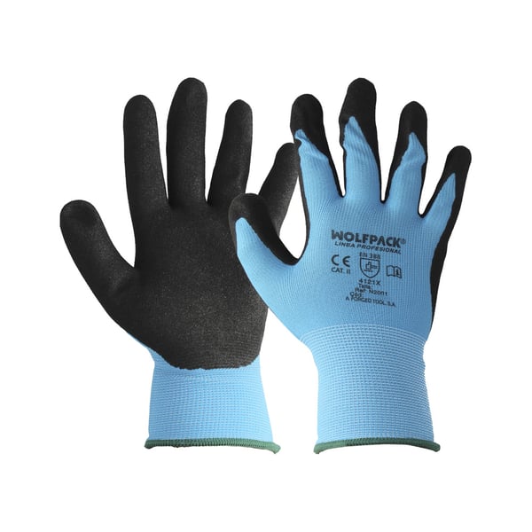 Wolfpack Guantes Nitrilo Reforzado Impregnado Talla 10'