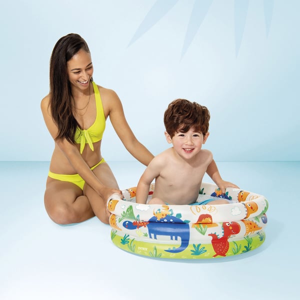 Intex 57106 swimmingpool til over jorden Oppustelig pool Rund 28 L Flerfarvet