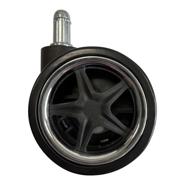 Miniatyrbild 4 av 6: LC-Power LC-CASTERS-8BC-DRIFT del till kontors- och datorstol Svart, Krom Plast, Gummi Svängbara hjul