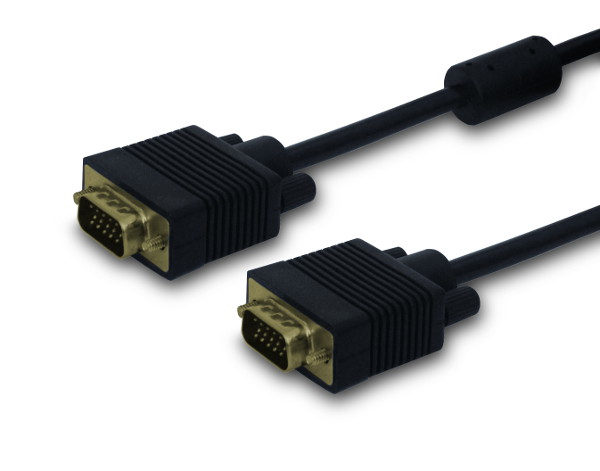 Savio CL-29 VGA kabel 1,8 m VGA (D-Sub) Sort