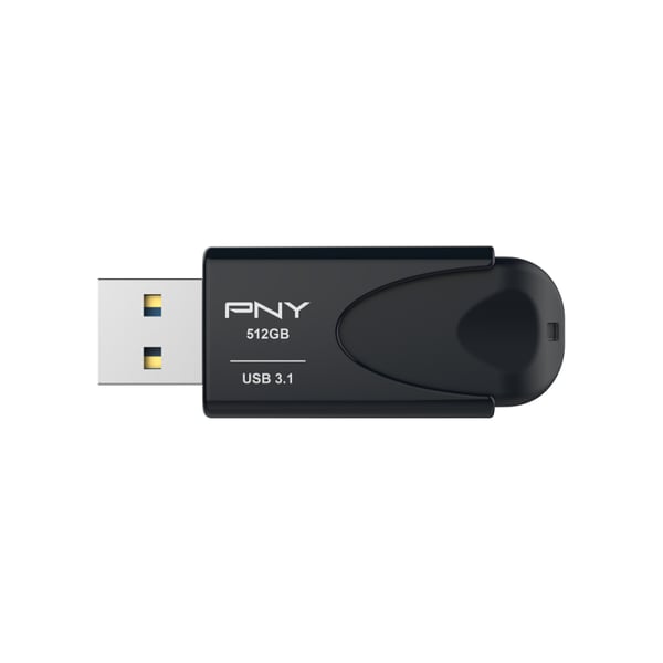 PNY Attache 4 USB-sticka 512 GB USB Type-A 3.2 Gen 1 (3.1 Gen 1) Svart
