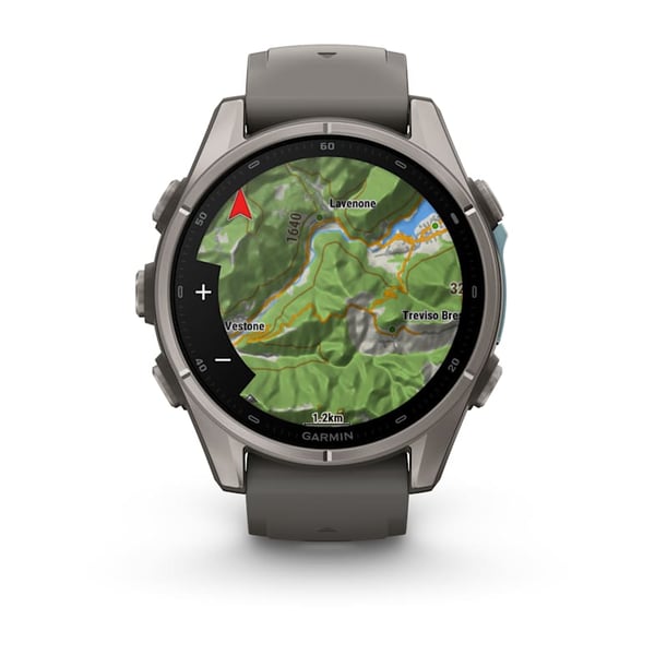 Pikkukuva 9 / 13: Garmin fēnix 9 3,3 cm (1.3") AMOLED 43 mm Digitaalinen 416 x 416 pikseliä Kosketusnäyttö Titaani Wi-Fi GPS (satelliitti)