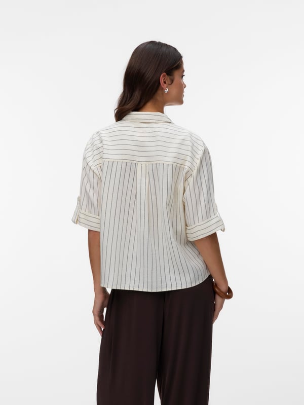 Vero Moda AWRYDER Shirt Skjorte Krave til smokingskjorte 3/4 ærme