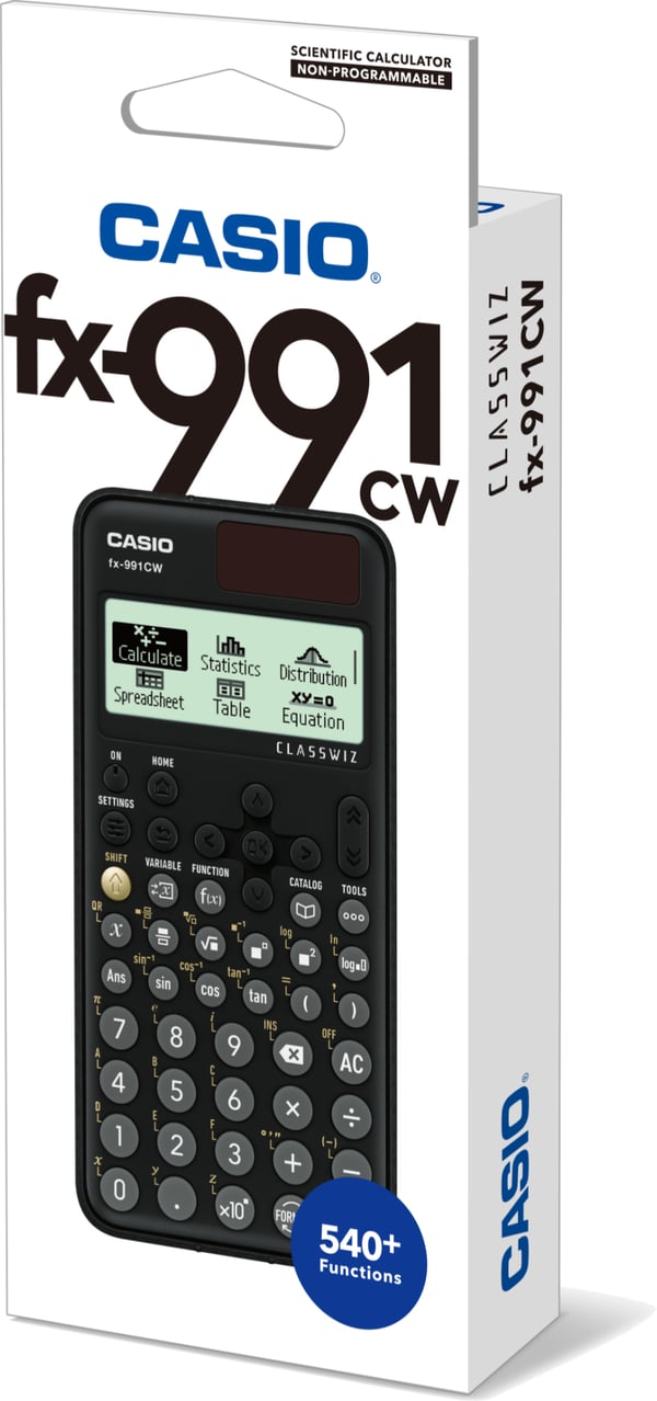 Casio FX-991CW regnemaskine Lomme Videnskabelig Sort