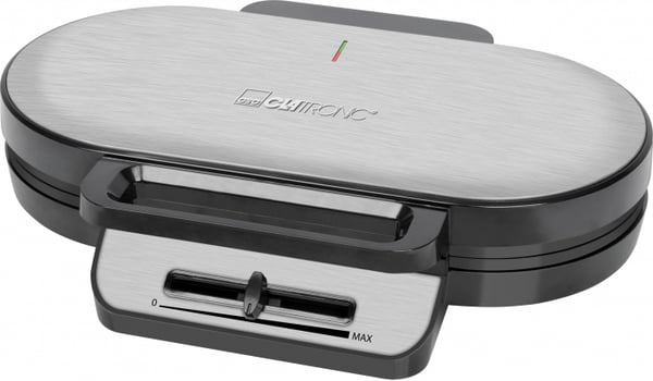 Clatronic 263934 vaffeljern 2 vaffel/vafler 1200 W Grå