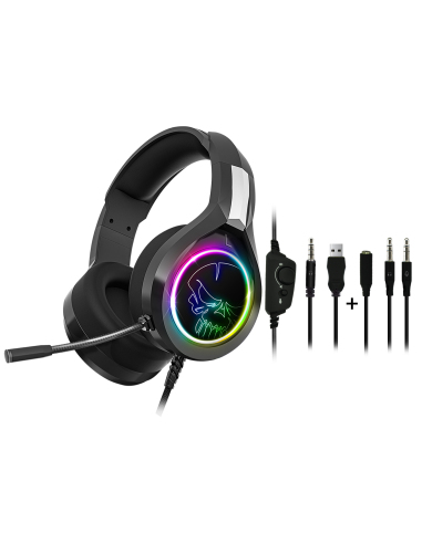 Spirit of Gamer PRO-H8 Kuulokkeet Langallinen Pääpanta Pelaaminen USB A-tyyppi Musta