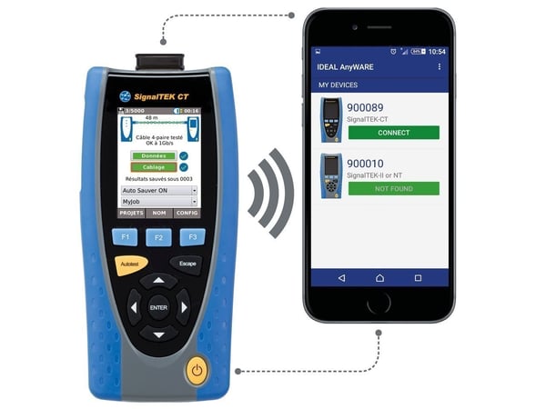 IDEAL Networks R156006 netværkskabeltester PoE tester Blå, Grå