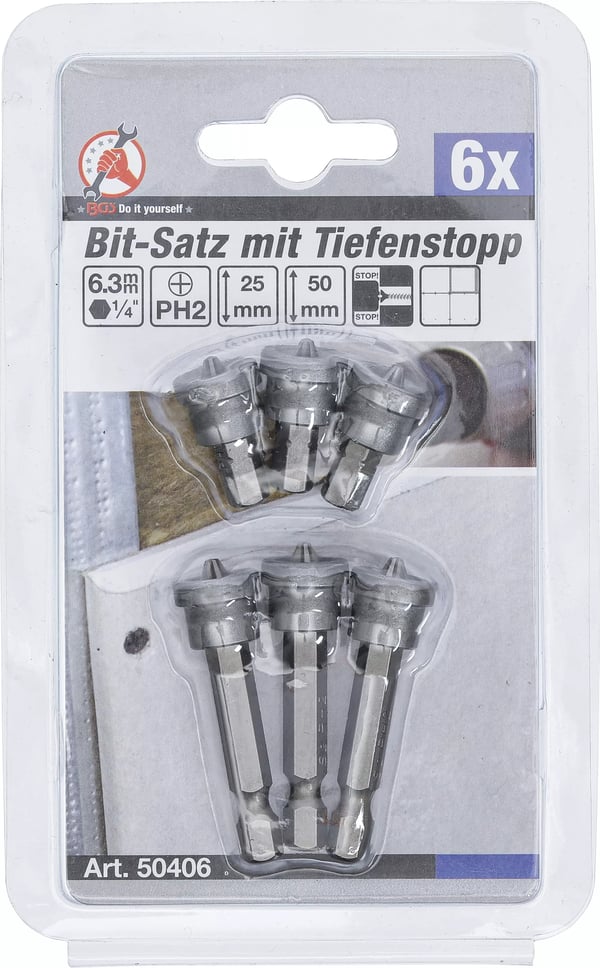 Miniatyrbild 4 av 5: BGS technic Bit Set with Depth Stop