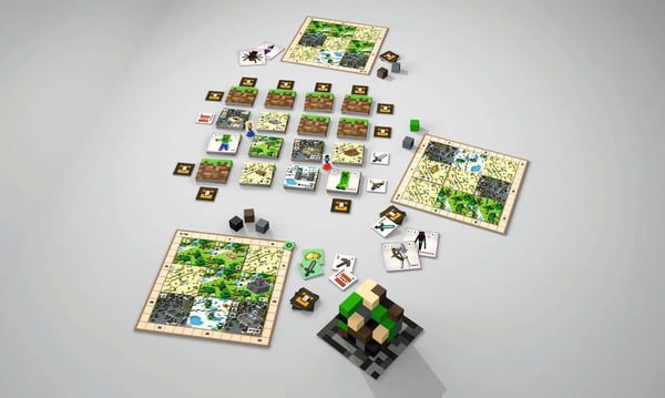 Ravensburger Minecraft Builders & Biomes Lautapeli Laattojenasettelupeli
