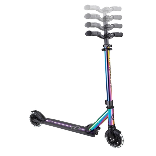 Globber Flow Element Lights Børn Klassisk scooter Krom, Flerfarvet