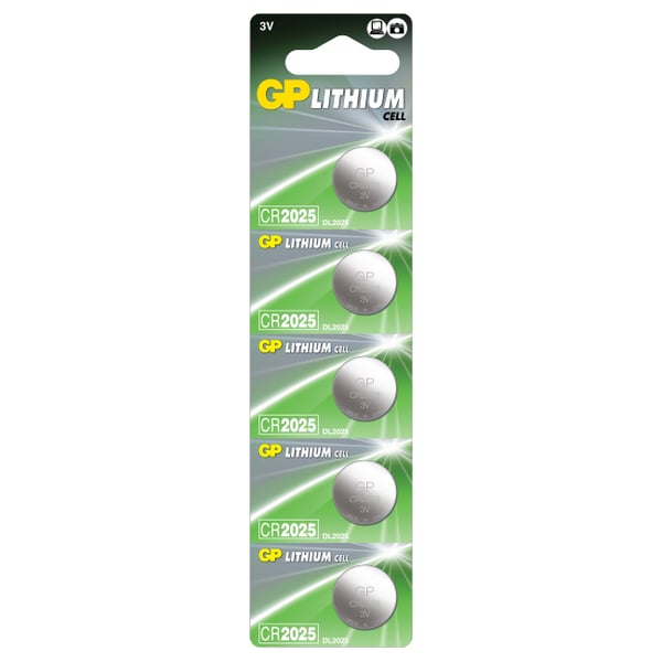 Miniatyrbillede 1 af 4: GP Batteries Lithium CR2025 Genopladeligt batteri Lithium-Manganese Dioxide (LiMnO2)