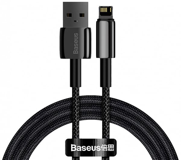 Miniatyrbild 1 av 4: Baseus Tungsten 1 m Svart