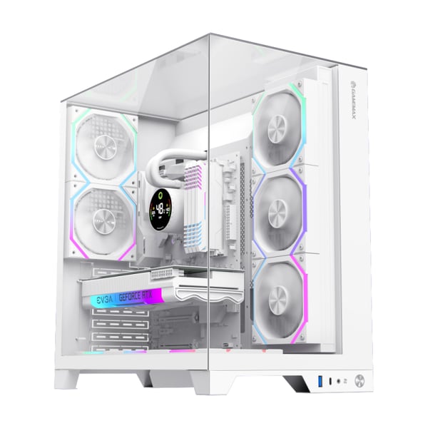 Miniatyrbild 1 av 11: GameMax Infinity Pro WH Midi Tower Vit
