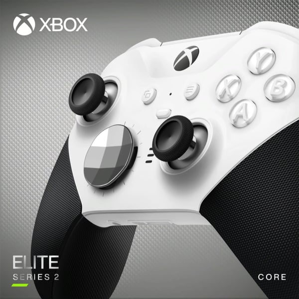 Miniatyrbillede 3 af 9: Microsoft Xbox Elite Wireless Series 2 – Core Sort, Hvid Bluetooth/USB Gamepad Analog/digital PC, Xbox One