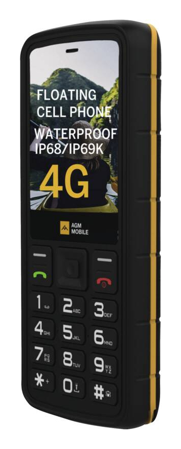 Miniatyrbillede 1 af 6: AGM M9F 4G Floating 6,1 cm (2.4") 131 g Sort, Orange Robust telefon