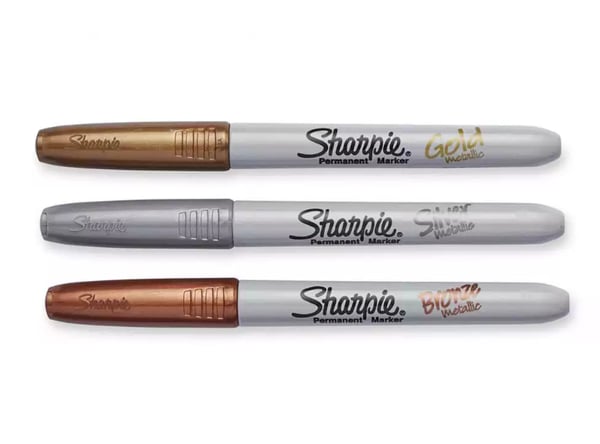 Miniatyrbillede 3 af 4: Sharpie Metallic speedmarker Fin spids Sølv