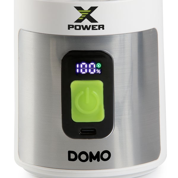 Domo DO752BL tehosekoitin 0,6 L Pöydällä pidettävä tehosekoitin 120 W Ruostumaton teräs, Valkoinen