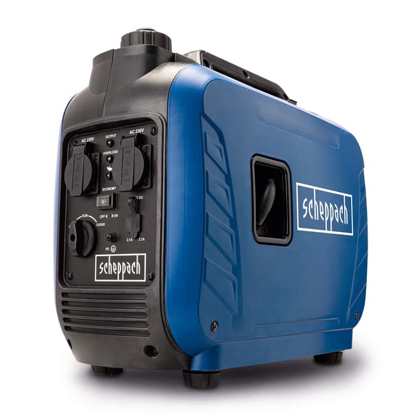 Miniatyrbillede 1 af 5: Scheppach IGT2500 motor-generator 2000 W 4,1 L Benzin Blå