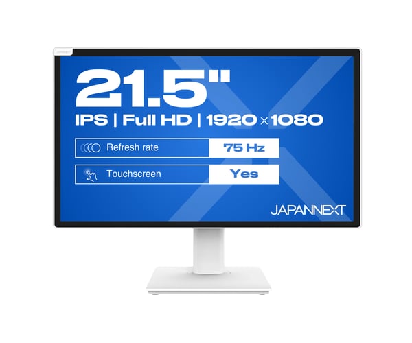 Miniatyrbild 9 av 11: JAPANNEXT JN-IPS2152FHDR-T platta pc-skärmar 54,6 cm (21.5") 1920 x 1080 pixlar Full HD LED Pekskärm Vit