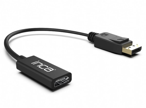 Inca IDTH-07 videokaapeli-adapteri 0,2 m DisplayPort HDMI-tyyppi A (vakio) Musta