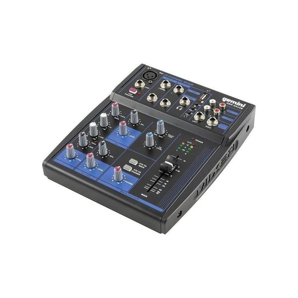 Miniatyrbillede 1 af 3: Gemini GEM-05USB audio mixer 5 kanaler Sort