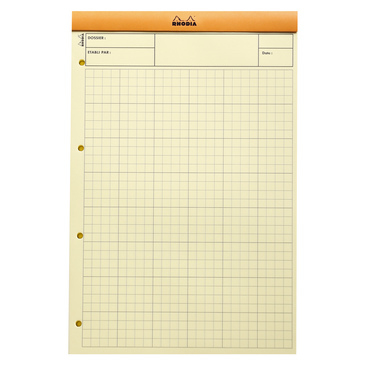 Rhodia N°119 blok og notesblok A4+ 80 ark Orange