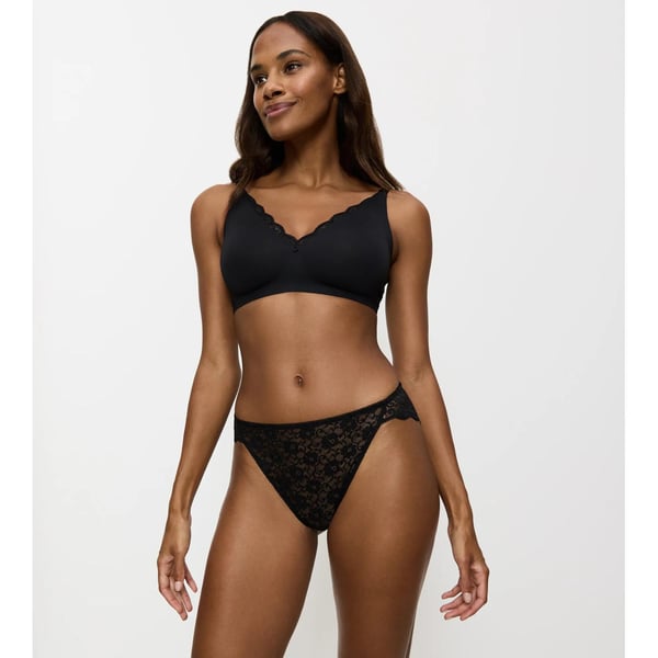 Triumph Amourette Highleg Tai Hipster trusser Sort