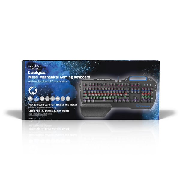 Miniatyrbild 2 av 9: Nedis GKBD400BKUS tangentbord Spela USB QWERTY Engelska (USA) Svart