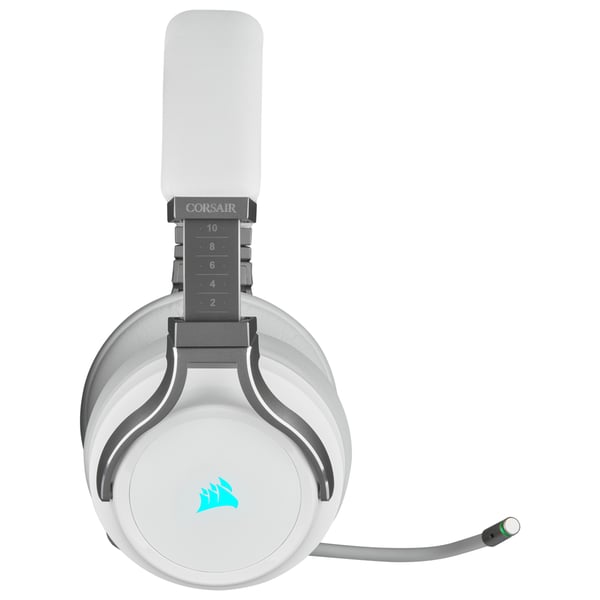 Corsair Virtuoso RGB Kuulokkeet Langallinen & langaton Pääpanta Pelaaminen USB A-tyyppi Valkoinen