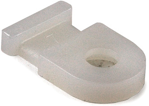 Miniatyrbillede 1 af 3: Hellermann Tyton MB1 kabelholder Hvid 100 stk