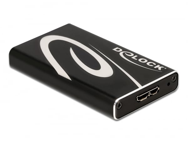 DeLOCK 42006 Hölje för lagringsenheter SSD-inkapsling Svart