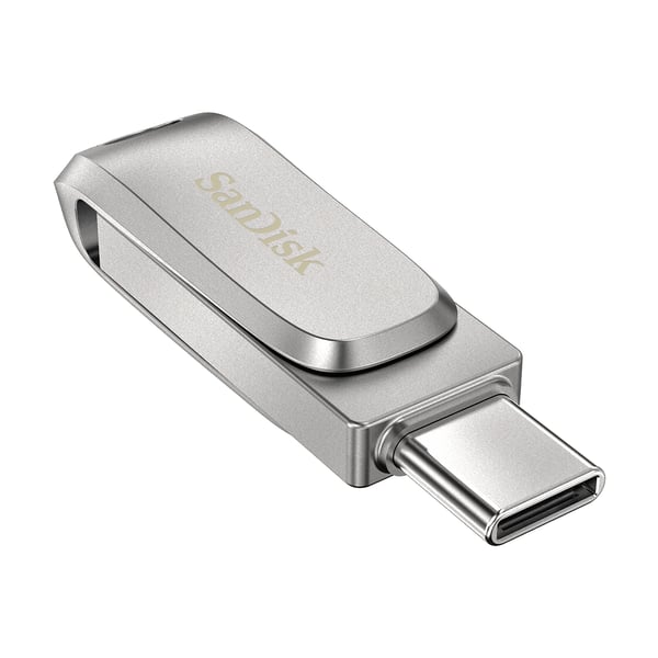 SanDisk Ultra Dual Drive Luxe USB-muisti 64 GB USB Type-A / USB Type-C 3.2 Gen 1 (3.1 Gen 1) Ruostumaton teräs