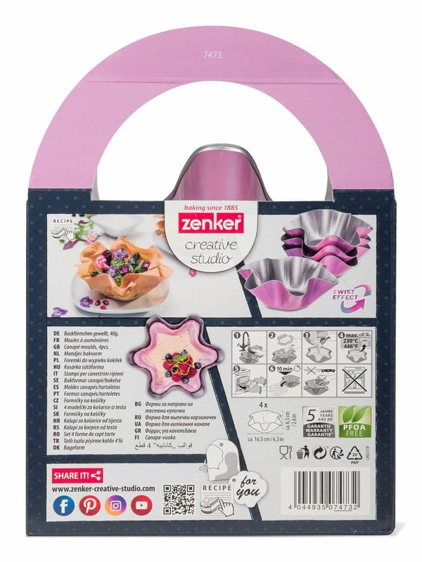 Pikkukuva 3 / 7: Zenker 7473 leivontamuotti 4 kpl