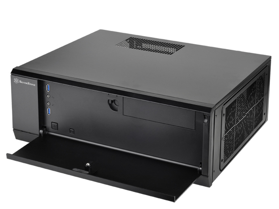 Miniatyrbillede 7 af 17: Silverstone GD10 HTPC Sort