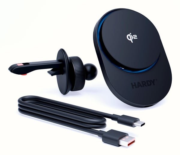 Miniatyrbillede 4 af 10: 3MK HARDY AeroCharger Smartphone Sort, Blå USB Trådløs opladning Automatisk