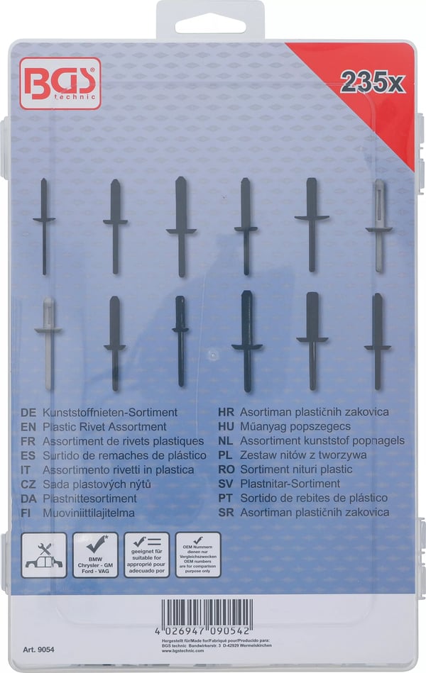 Miniatyrbild 2 av 4: BGS technic Plastic Rivet Assortment