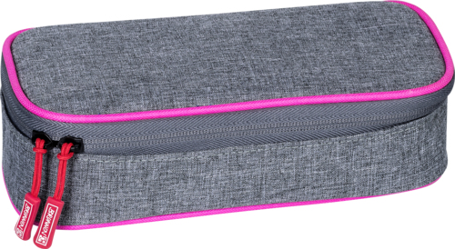 Brunnen Stone Mjukt pennfack Nylon Grå, Rosa Brunnen Stone Mjukt pennfack Nylon Grå, Rosa