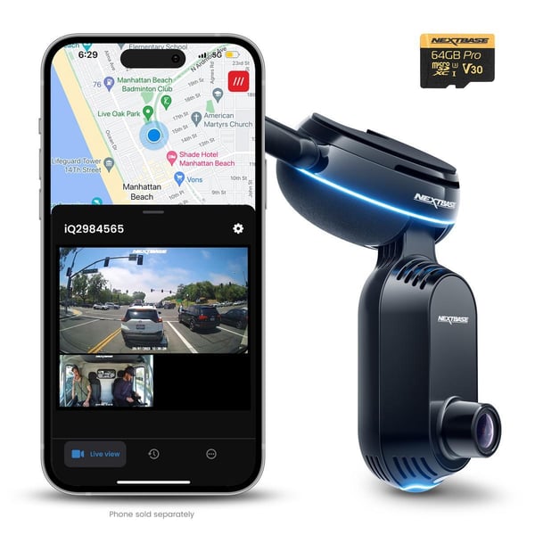 Nextbase iQ 2K 2K Ultra HD Wi-Fi Cigartænder Sort