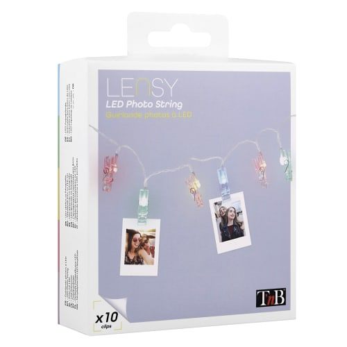 Miniatyrbillede 5 af 7: T'nB LSLEDCLIP kædelys 1,2 m 10 Lampe( r) LED
