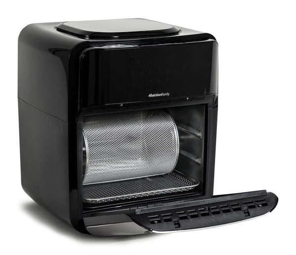 Melchioni 118340034 frituregryde Enkelt 12 L Enkeltstående 1700 W Varmluftsteger Sort, Rustfrit stål