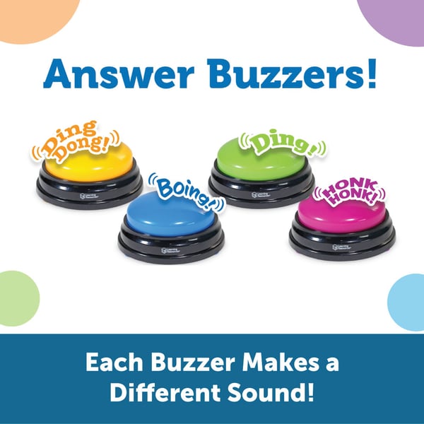 Pikkukuva 8 / 8: Learning Resources Recordable Answer Buzzers motoriikkalelu