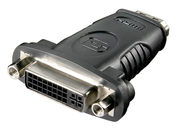 Miniatyrbillede 1 af 2: Goobay 60752 kabel kønsskifter HDMI DVI (24+5) Sort