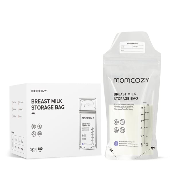 Miniatyrbillede 2 af 5: Momcozy MS005-NA00NB tilbehør til amning 120 stk Opbevaringspose til modermælk