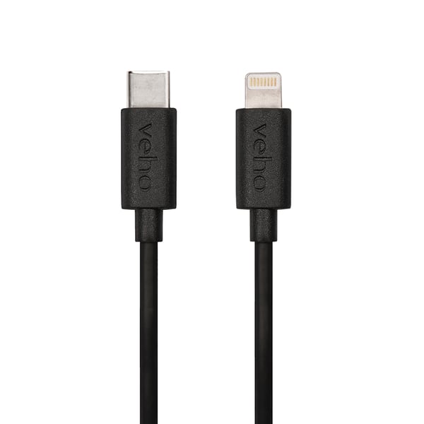 Miniatyrbillede 2 af 3: Veho VCL-004-MFI-C-20CM Lightning kabel 0,2 m Sort