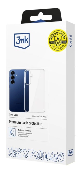 3MK Clear Case mobiltelefon etui 17 cm (6.7") Cover Transparent